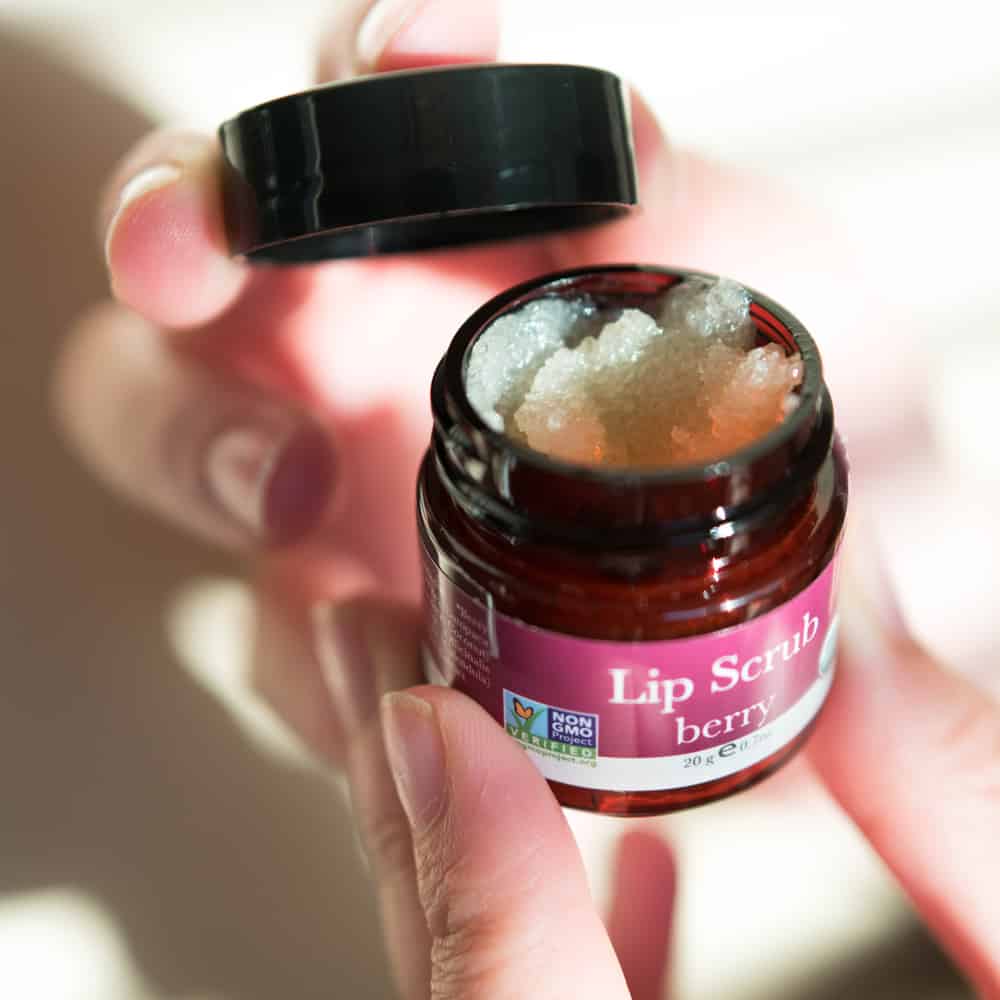 Organic Berry Lip Scrub - for Dry, Chapped Lips - Image 4